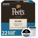 Peet's Coffee K-Cup Big Bang Coffee - Compatible with Keurig Brewer - Medium - K-Cup - Big Bang - 22 / Box GMT2407