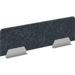 HON HUVDSAO1348 Privacy Screen - 46" Width x 13" Height - Silver Frame - Polyethylene Terephthalate (PET) - Dark Gray - 1 Each HONVDS1348Y4PR6