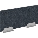 HON HUVDSAO2048 Privacy Screen - 46" Width x 20" Height - Silver Frame - Polyethylene Terephthalate (PET) - Dark Gray - 1 Each HONVDS2048Y4PR6