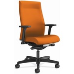 HON Ignition 2.0 Chair - Apricot Seat Color - Apricot Back Color - Fabric Back Material - Black Frame Color - Mid Back - Apricot - 1 Each HONI2UL2AC47TK