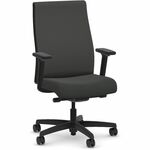 HON Ignition 2.0 Chair - Iron Ore Seat Color - Iron Ore Back Color - Fabric Back Material - Black Frame Color - Mid Back - Iron Ore - 1 Each HONI2UL2AC19TK