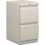HON HBMP2F Pedestal - x 15" Width - Total Drawer(s): 2 - Finish: Light Gray - For File Storage, Office BSXHBMP2FQ