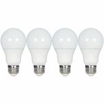 Satco LED Light Bulb - 9.50 W - 60 W Incandescent Equivalent Wattage - 120 V AC - 800 lm - A-Shaped - A19 Size - Frosted - Warm White Light Color - E26 Base - 15000 Hour - 2700&deg;K Color Temperature - 80 CRI - 220&deg; Beam Angle - Vibration Resistant - SDNS39596