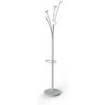 Alba Festival Coat Stand - White - ABS Plastic, Steel, Metal - 1 Each ABAPMFESTBC
