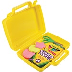 Deflecto Antimicrobial Storage Case Yellow - External Dimensions: 8.6" Width x 10.2" Depth x 2.7" Height - Snap-tight Closure - Plastic - Yellow - For Photo, Art/Craft Supplies - 1 Each DEF39506YEL