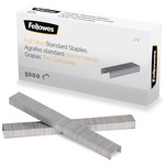 Fellowes ¼" Full Strip of Staples 5000pk - 1/4" - for Paper - Silver - 1 Each FEL5010801