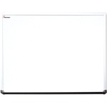 SKILCRAFT&reg; Dry-erase Board - 48" (4 ft) Width x 36" (3 ft) Height - White Melamine Surface - Aluminum Anodized Satin Aluminum Frame - Rectangle - Horizontal/Vertical - 1 Each NSN5680405