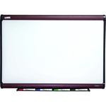 SKILCRAFT&reg; Magnetic Porcelain Dry-erase Board - 48" (4 ft) Width x 36" (3 ft) Height - White Porcelain Enameled Steel Surface - Aluminum Anodized Satin Aluminum Frame - Rectangle - Horizontal/Vertical - Magnetic - 1 Each NSN5550293
