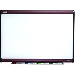SKILCRAFT&reg; Porecelain Whiteboard - 60" (5 ft) Width x 36" (3 ft) Height - White Porcelain Surface - Aluminum Anodized Satin Aluminum Frame - Rectangle - Horizontal/Vertical - Magnetic - 1 Each NSN5680406
