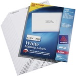 SKILCRAFT&reg; White Self-Adhesive Laser Labels - 1" Height x 1 3/8" Width - Rectangle - Laser - White - 1 / Box NSN2898191
