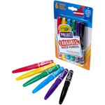 Crayola Project Erasable Poster Markers - Erasable - Red, Yellow, Green, Blue, Purple, Black Ink - 6 / Pack CYO588371