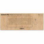 Logitech Signature MK650 Combo for Business Wireless Mouse and Keyboard Combo - USB Plunger Wireless Bluetooth/RF Keyboard - 118 Key - English (US) - Off White - USB Wireless Bluetooth/RF Mouse - 4000 dpi - Scroll Wheel - Off White - Symmetrical - AA - Co LOG920011018