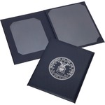 7510001348179, SKILCRAFT Retirement Certificate Binder, 11.5 x 14.5, Blue NSN1348179
