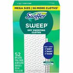 Swiffer Sweeper Dust Mop Refill - 10.4" Width x 8" Length - Cloth - White - 52 / Box PGC81216