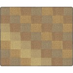 Flagship Carpets Basketweave Blocks Class Rug - Floor Rug - 10.60 ft Length x 13.20 ft Width - Rectangle - Natural - Nylon FCIFA101058FS