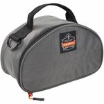 Ergodyne Arsenal Carrying Case (Pouch) Half Mask Respirator - Gray, Light Gray - Stretch Resistant Pocket - Polyester, Nylon Body - 420D Nylon Exterior Material - Belt Loop, Carrying Strap, Clip, Shoulder Strap, D-ring, Handle - 5" Height x 4" Width x 9"  EGO13187