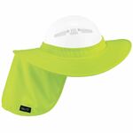 Ergodyne Chill-Its 6660 Hard Hat Brim + Neck Shade - Lime, High Visibility Lime - Plastic, Elastic, Polyester - 1 Each EGO12640