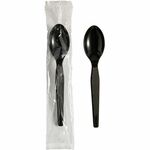 Dixie Cutlery Set - Spoon - Spoon - Food - Disposable - Plastic, Polystyrene - Black - 1000 / Case DXETH53C7