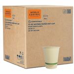 World Centric NoTree Paper Hot Cups - 12 fl oz - Natural - Paper - Hot Drink, Coffee, Tea, Hot Chocolate - 50 Cups/Pack - 20 / Carton WORCUSU12