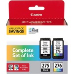Canon PG275CL276VP Original Inkjet Ink Cartridge - Multicolor - 2 / Pack - 5.6 mL Black, 6.2 mL Color CNMPG275CL276VP