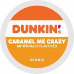 Coffee, Dunkin K-Cup Caramel Me Crazy, 22/Box  BR-DUNKIN-CMC