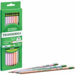 Ticonderoga Wood Pencils - Graphite Lead - Assorted Wood Barrel - 10 / Box DIXX13710