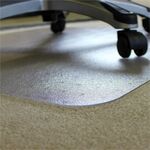 Floortex Ecotex BioPlus Polycarbonate Chair Mat for Low / Medium Pile Carpets - 45" x 53" - Chair - 53" Length x 45" Width x 0.090" Depth - Rectangular - Polycarbonate - Clear - 1 Each - TAA Compliant FLRNCCMFLBG0003