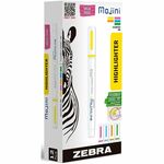 Zebra Pen Mojini Single Ended Highlighters - Assorted Ink - Water Based - 12 / Dozen ZEB70200