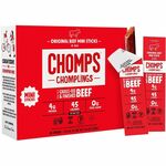 CHOMPS Original Beef Chomplings Snack Sticks - Gluten-free, No Added Harmones - Original Beef Jerky, Spicy - 0.50 oz - 24 / Pack CHSLCO24