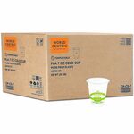 World Centric Compostable Clear Cold Cups - 7 fl oz - Clear - Polylactic Acid (PLA) - Cold, Cafe, Deli, Restaurant, Cold Drink, Hot Food - 2000 / Carton WORCPCS7