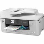 Brother MFC-J6540DW Wireless Inkjet Multifunction Printer - Color - Copier/Fax/Printer/Scanner - 28 ppm Mono/28 ppm Color Print - 1200 x 4800 dpi Print - Automatic Duplex Print - Color Flatbed Scanner - 1200 dpi Optical Scan - Color Fax - Fast Ethernet -  BRTMFCJ6540DW