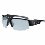 Ergodyne DAGR Anti-Scratch/Anti-Fog Safety Glasses - Recommended for: Eye, Indoor, Outdoor - Fog, Impact, Ultraviolet, Sun, UVA, UVB, UVC Protection - Rubber - Translucent Lens - Matte Black Frame - Anti-fog, Anti-scratch, Impact Resistant, Durable, Half  EGO52085