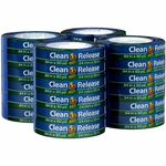 Duck Clean Release Blue Painter's Tape - 60 yd Length x 0.94" Width x 5.3 mil Thickness - 3" Core - Blue - Crepe Paper - UV Resistant - For Paint, Glass, Wood, Metal, Indoor, Outdoor - 24 / Pack DUC284371