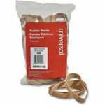 Universal Standard Rubber Bands - Size: #105 - 5" Length x 0.6" Width - Elastic - Rubber - Beige - 55 / Pack UNV01105