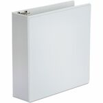 Universal Economy Round Ring View Binder, 3 Rings, 3" Capacity, 11 x 8.5, White - 3" Binder Capacity - 460 Sheet Capacity - 3 Ring - Fastener: Ring - Pocket: 2, Inside Front & Back - Polypropylene - White - Recycled - Non-stick - 1 Each UNV20992