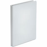 Universal Economy Round Ring View Binder, 3 Rings, 0.5" Capacity, 11 x 8.5, White - 1/2" Binder Capacity - 100 Sheet Capacity - 3 Ring - Fastener: Ring - Pocket: 2, Inside Front & Back - Polypropylene - White - Recycled - Non-stick - 1 Each UNV20952