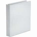 Universal Economy Round Ring View Binder, 3 Rings, 1.5" Capacity, 11 x 8.5, White - 1 1/2" Binder Capacity - 275 Sheet Capacity - 3 Ring - Fastener: Ring - Pocket: 2, Inside Front & Back - Polypropylene - White - Recycled - Non-stick - 1 Each UNV20972