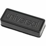 Universal Dry Erase Whiteboard Eraser, 5" x 1.75" x 1" , Black - Felt Surface - Rectangle - 1 Each UNV43663