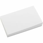 Universal Printable Index Card - 3" x 5" - Acid-free - White - 100 / Pack UNV47200