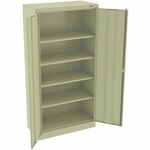 Tennsco Standard-size Storage Cabinet - 36" Width x 18" Depth x 72" Height - Reinforced Door, Heavy Duty, Locking System, Ventilated, Welded - Champagne, Putty - Steel, Nylon - Recycled - 1 Each TNN7218CPY