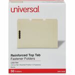 Universal 1/3 Tab Cut Letter Recycled Classification Folder - 3/4" Expansion - 2 Fastener - 2" Fastener Capacity - Top Tab Location - Assorted Tab Position - Manila - 10% Recycled - 50 / Box UNV13420