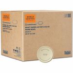 World Centric NoTree Compostable Kraft Paper Lids - Round - Paper, Kraft - Natural - 500 / Carton WORBOLPA12K