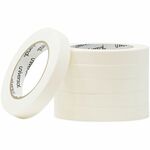 Universal Removable General-Purpose Masking Tape, 3" Core, 18 mm x 54.8 m, Beige, 6/Pack - 59.93 yd Length x 0.71" Width x 5.5 mil Thickness - 3" Core - Beige - Natural Rubber - Crepe Paper Backing - 6 / Pack UNV51334
