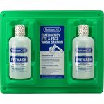 First Aid Only Twin-Bottle Eyewash Station - 1 quart - Clear FAO24300