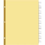 SKILCRAFT&reg; Big Tab Insertable Dividers - Letter - 8.50" Width x 11" Length - 3 Hole Punched - Insertable, Reinforced Hole, Tear Resistant - 8 / Set NSN7035694