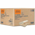 World Centric Compostable Fiber Hinged Container - Food, Food Storage - Natural - Fiber Body - 300 / Carton WORTOSCU853LFP