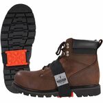 Ergodyne 6317 Mid-Sole Ice Cleats - Heeled Boot - for Boot, Shoe - Elastic, Rubber - Orange - 2 / Pair EGO16321