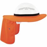 Ergodyne 6661 Universal Hard Hat Brims - Orange - Silicone, Elastic - 1 Each EGO12722