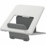 Fellowes Breyta Laptop Stand 9-1/4"W x 10-1/2"D x 1/2"H White - Up to 14" Screen Support - 8.80 lb Load Capacity - 0.50" Height x 9.20" Width x 10.50" Depth - White - For Notebook - Adjustable Height, Ergonomic, Adjustable, Compact, Lightweight, Portable FEL100098501
