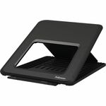 Fellowes Breyta Laptop Stand 9-1/4"W x 10-1/2"D x 1/2"H Black - Up to 14" Screen Support - 8.80 lb Load Capacity - 0.50" Height x 9.25" Width x 10.50" Depth - Black - For Notebook - Adjustable Height, Ergonomic, Compact, Lightweight, Portable, Adjustable FEL100098500